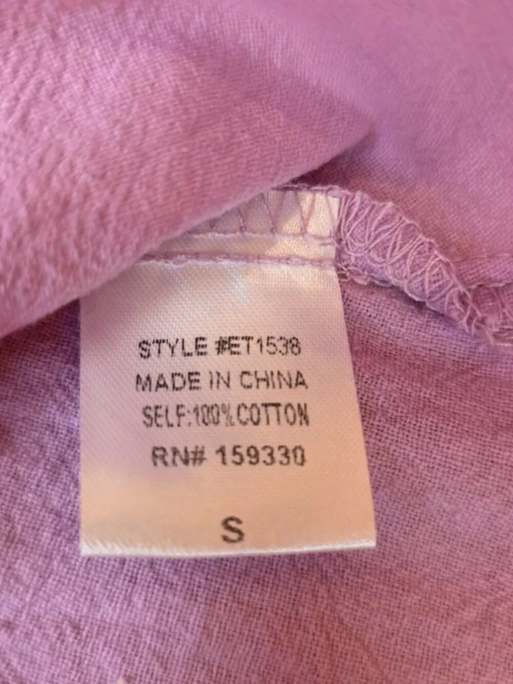 Heyson Light Mauve Cutout Crop Top | Scalloped Hem | 100% Cotton | Smocked Back - Picture 10 of 10